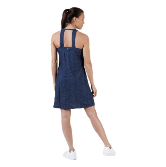 Prana Blue Striped Dress - Picture 4 of 5